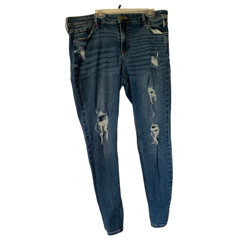 OLD NAVY JEANS Rockstar Super Skinny Mid-Rise Size 14